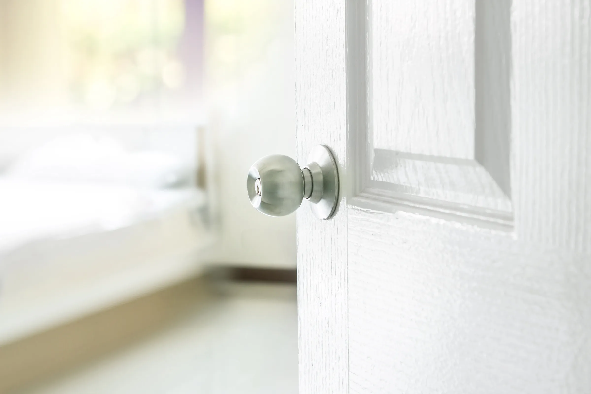 Doorknob on home door in home